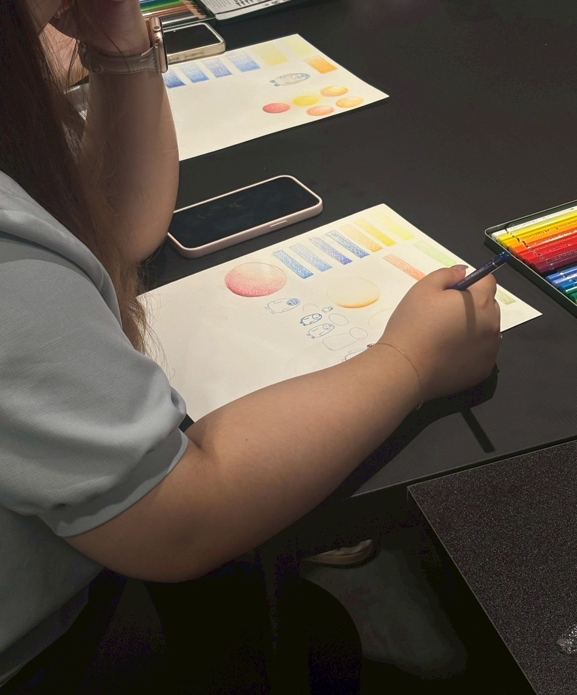 Corporate Class – Colored Pencil Drawing