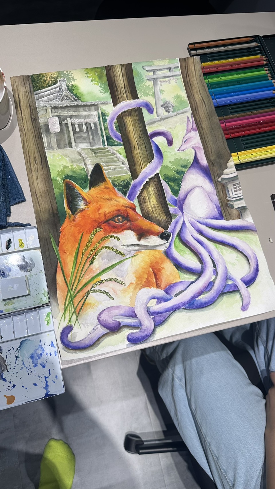 素描水彩